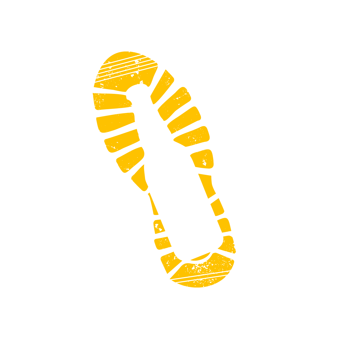 Fresno Beer Runners shoe print logo